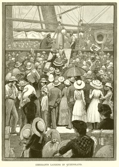 Emigrants Landing in Queensland by English School