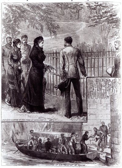 Empress Eugenie Visiting the Tomb of Napoleon I on St. Helena by English School