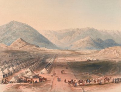 Encampment of the Kandahar Army, Under General Nott, Outside the Walls of Caubul by English School