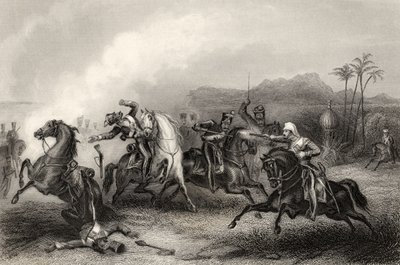Encounter between Lieutenant Hills and a Body of Sepoy Cavalry, from 
