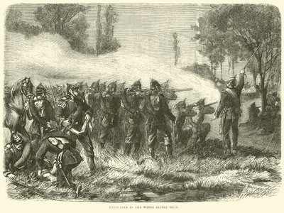 Encounter in the woods before Metz by English School