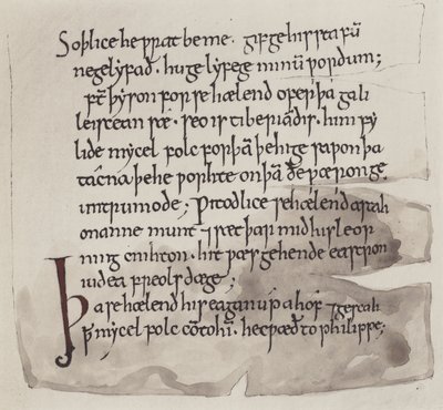 English, Anglo-Saxon by English School