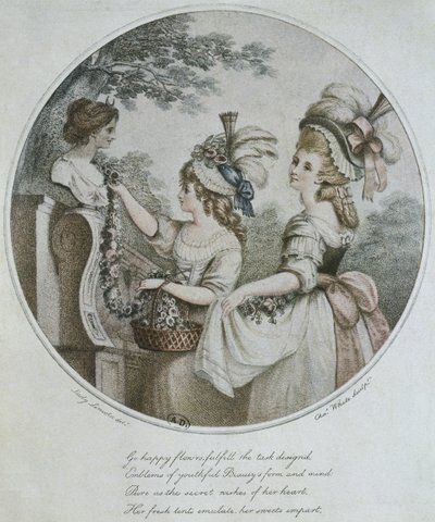 English hairstyles, engraved by Charles White by English School