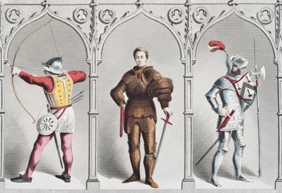 English military costume in the mid-15th century by English School