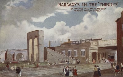 Entrance into Manchester across Water Street by English School