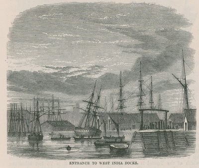 Entrance to West India Docks by English School