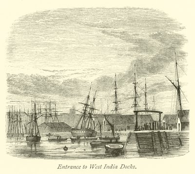 Entrance to West India Docks by English School