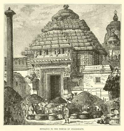Entrance to the Temple of Juggernaut by English School