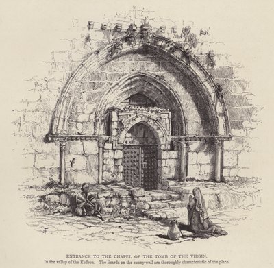 Entrance to the Chapel of the Tomb of the Virgin by English School