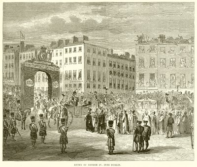 Entry of George IV into Dublin by English School