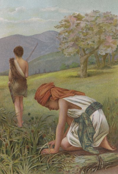 Esau and Jacob by English School