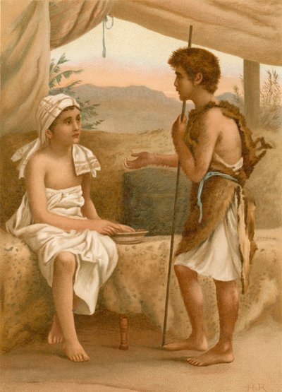 Esau Selling His Birthright by English School