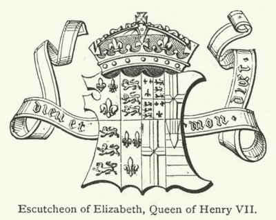 Escutcheon of Elizabeth, Queen of Henry VII by English School