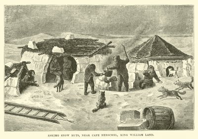 Eskimo snow huts, near Cape Herschel, King William Land by English School