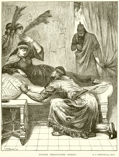 Esther Denouncing Haman by English School