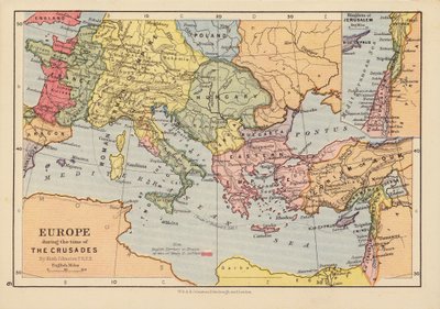 Europe during the time of the Crusades by English School