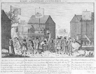 Europe in Masquerade, or the Royal Farce, by G. Foster, 1747 by English School