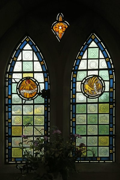 Evangelist Emblems: St Matthew and St Mark by English School