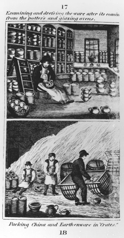 Examining and Dressing the Ware, 1827 by English School