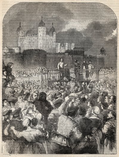 Execution of the Duke of Northumberland on Tower Hill - 1553 by English School