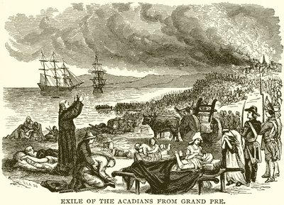 Exile of the Acadians from Grand Pre by English School