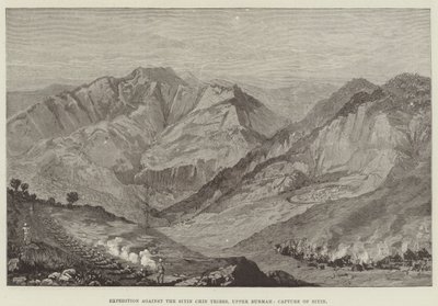 Expedition against the Siyin Chin Tribes, Upper Burmah, Capture of Siyin by English School