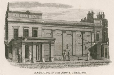 Exterior of the Regency Theatre, Tottenham Street, Tottenham Court Road, London by English School