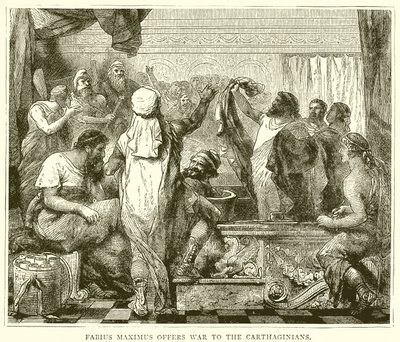Fabius Maximus offers War to the Carthaginians by English School