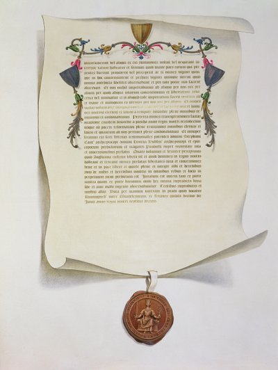 Facsimile Edition of the Magna Carta, First Published in 1225, 1816 by English School