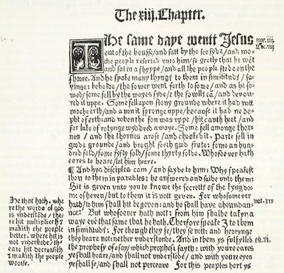 Facsimile of St. Matthew