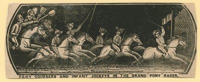 Fairy Coursers and Infant Jockeys in the Grand Pony Races by English School