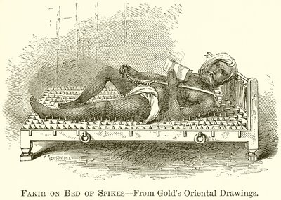 Fakir on Bed of Spikes by English School