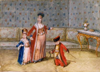 Fanariot Family, late 19th century by English School
