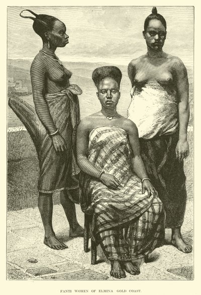 Fanti women of Elmina, Gold Coast by English School