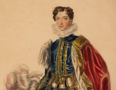 Fashion Plate for the Coronation of King George IV by English School