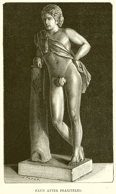 Faun after Praxiteles by English School