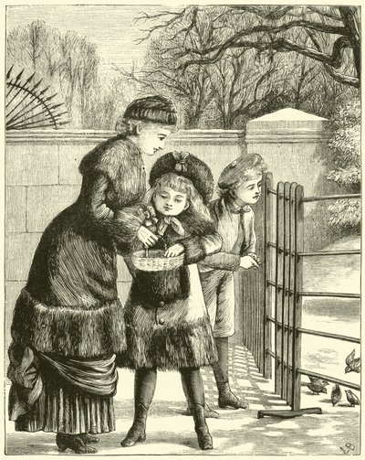 Feeding the Birds in the Park by English School