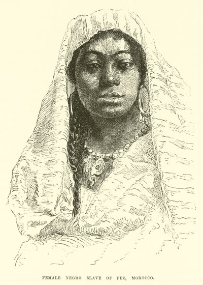 Female Negro slave of Fez, Morocco by English School