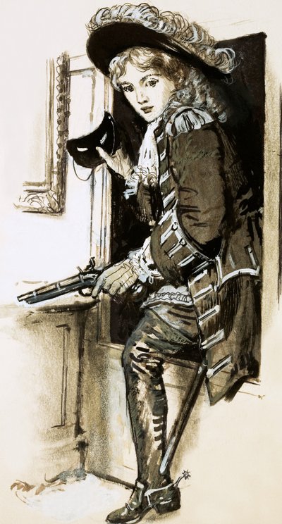 Female highwayman Lady Katherine Ferrers by English School