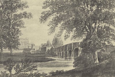 Fifteen-Arch Bridge, 1818 by English School