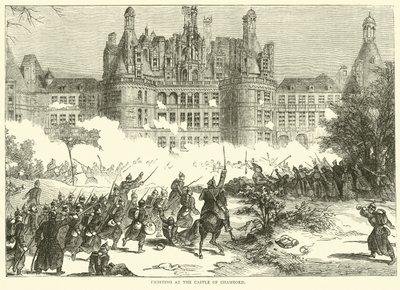 Fighting at the Castle of Chambord, December 1870 by English School