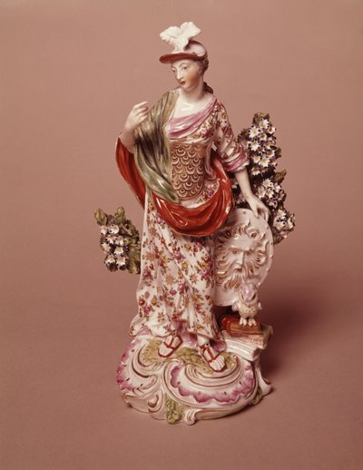 Figure of the Goddess Athena, Derby Porcelain Works, c.1800 by English School