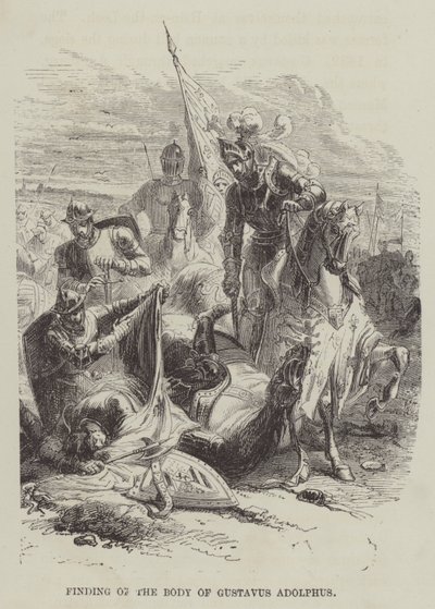 Finding of the Body of Gustavus Adolphus by English School