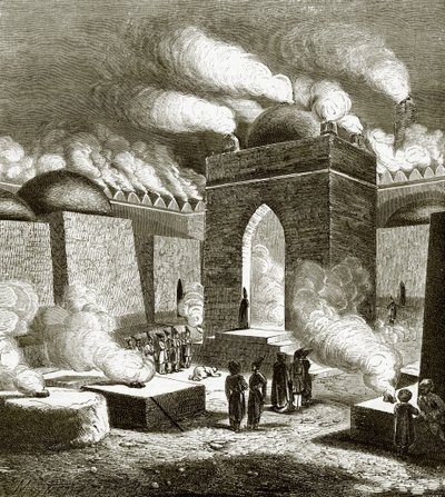 Fire temple near Baku by English School
