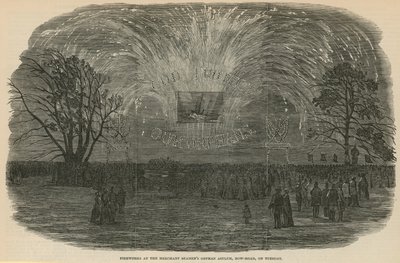 Fireworks at the Merchant Seamens Orphan Asylum by English School