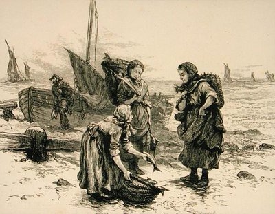 Fisherwomen in c.1880, from 