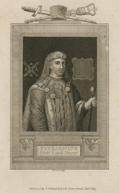 Fitzalwine, First Lord Mayor of London by English School