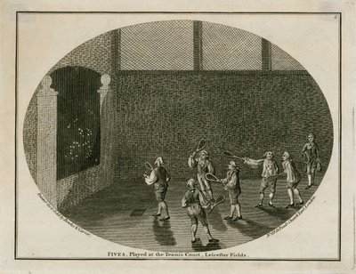 Fives, Played at the Tennis Court, Leicester Fields by English School