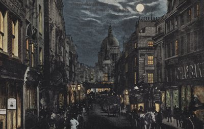 Fleet Street and St Pauls, London by English School