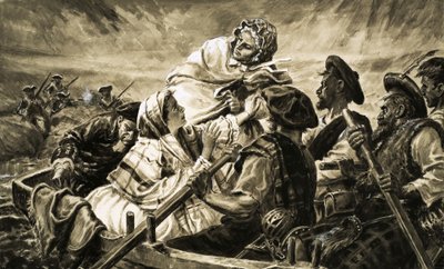 Flora Macdonald Leads the Young Pretender to Safety by English School